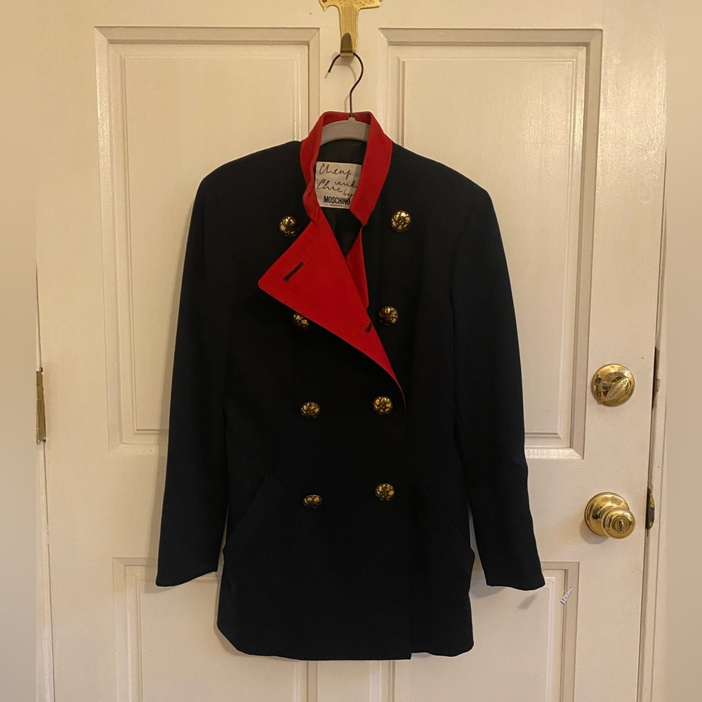 Moschino Cheap & Chic 1980s Vintage Military Blazer